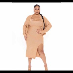 Sweater Midi Dress Set